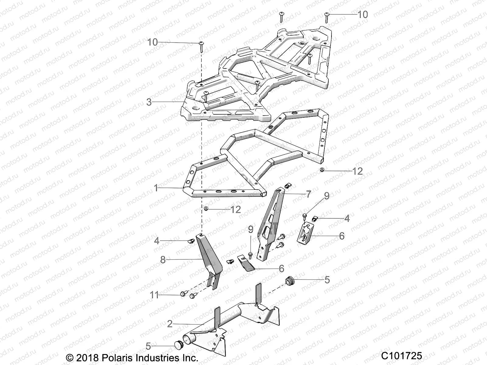 BODY | BODY, REAR RACK - A20SGE95AK (C101725)