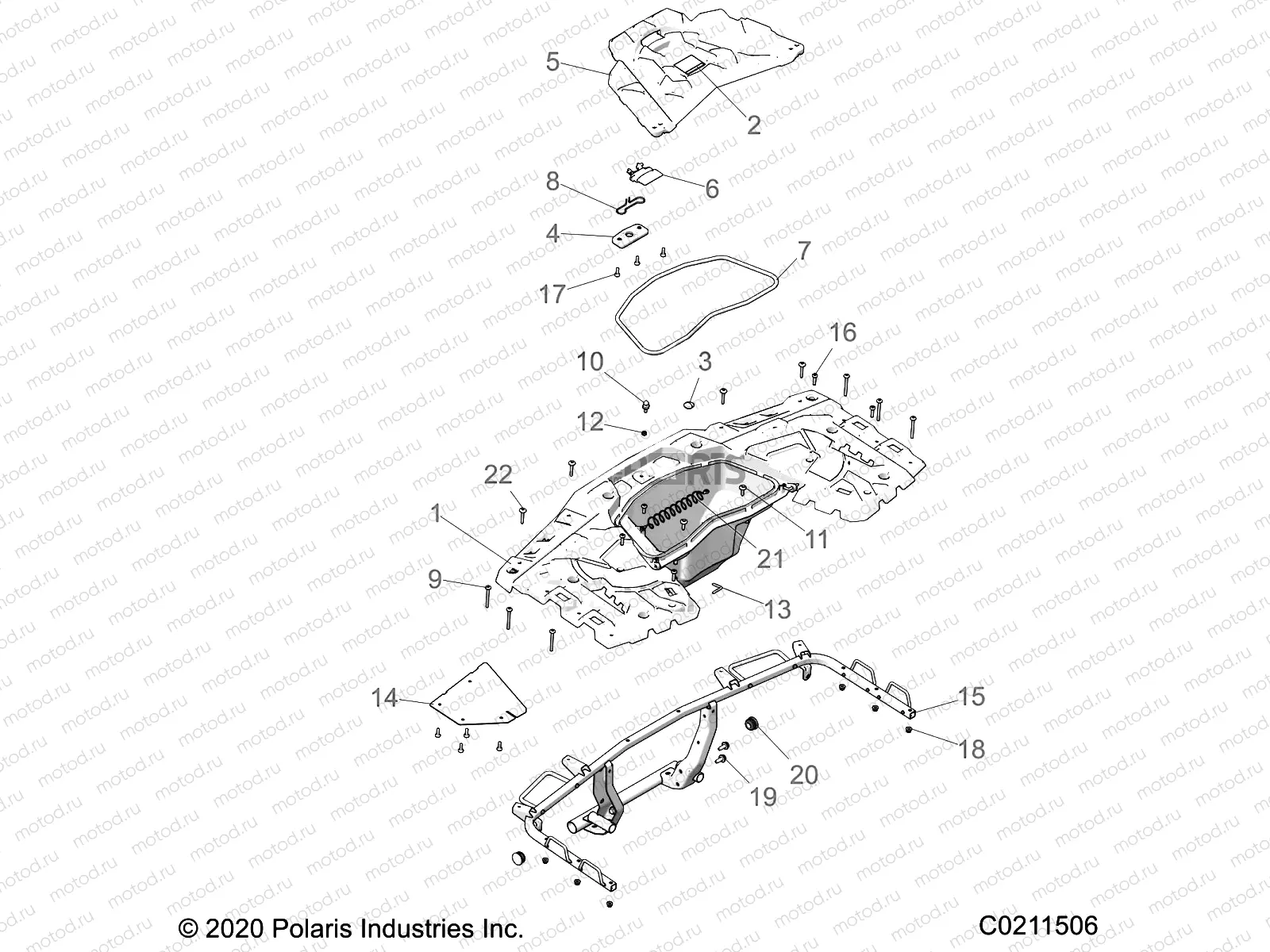 BODY | BODY, REAR RACK - A21SXD95A9/CA9 (C0211506)