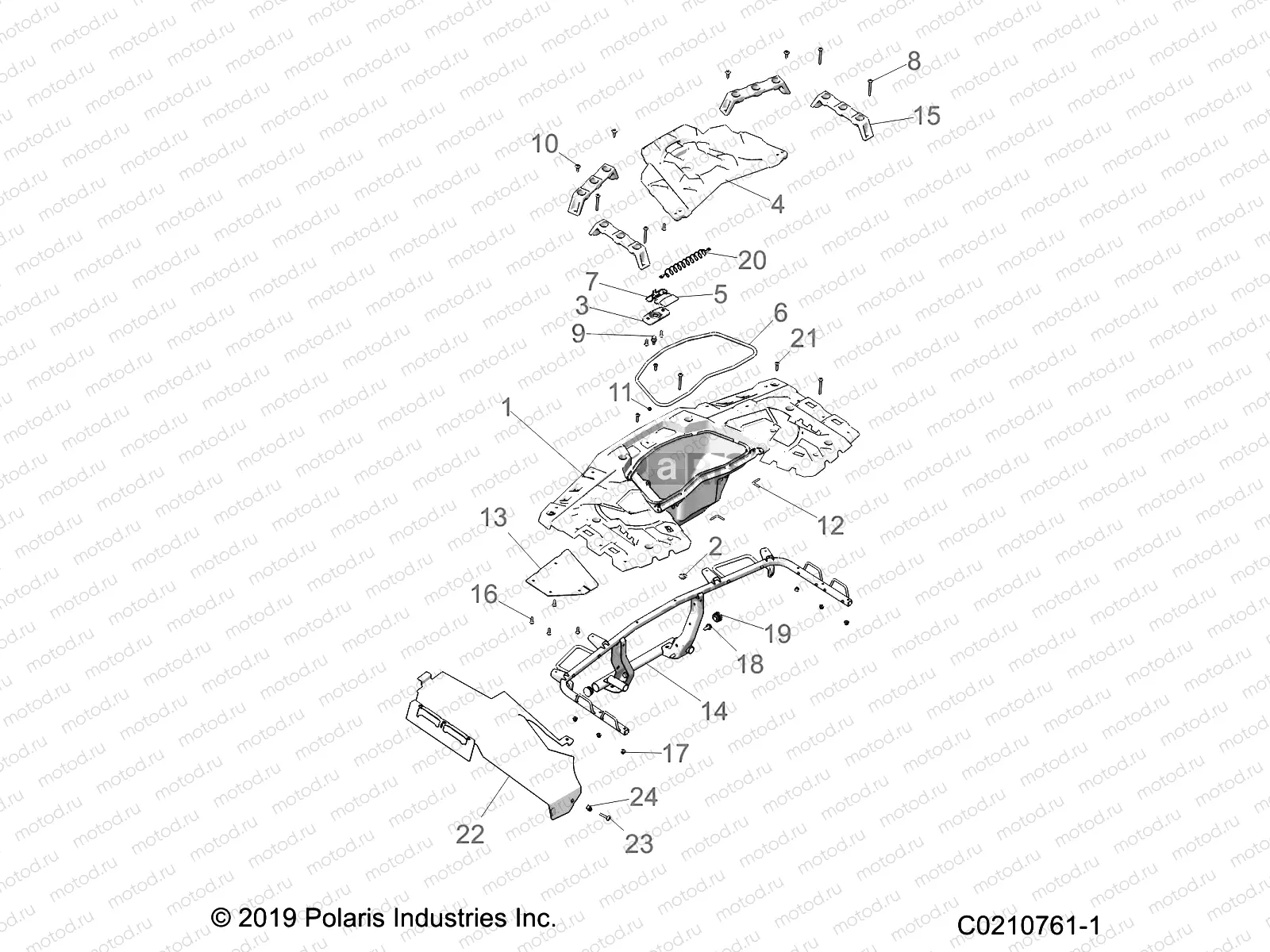 BODY | BODY, REAR RACK - A21SXE95KG (C0210761-1)