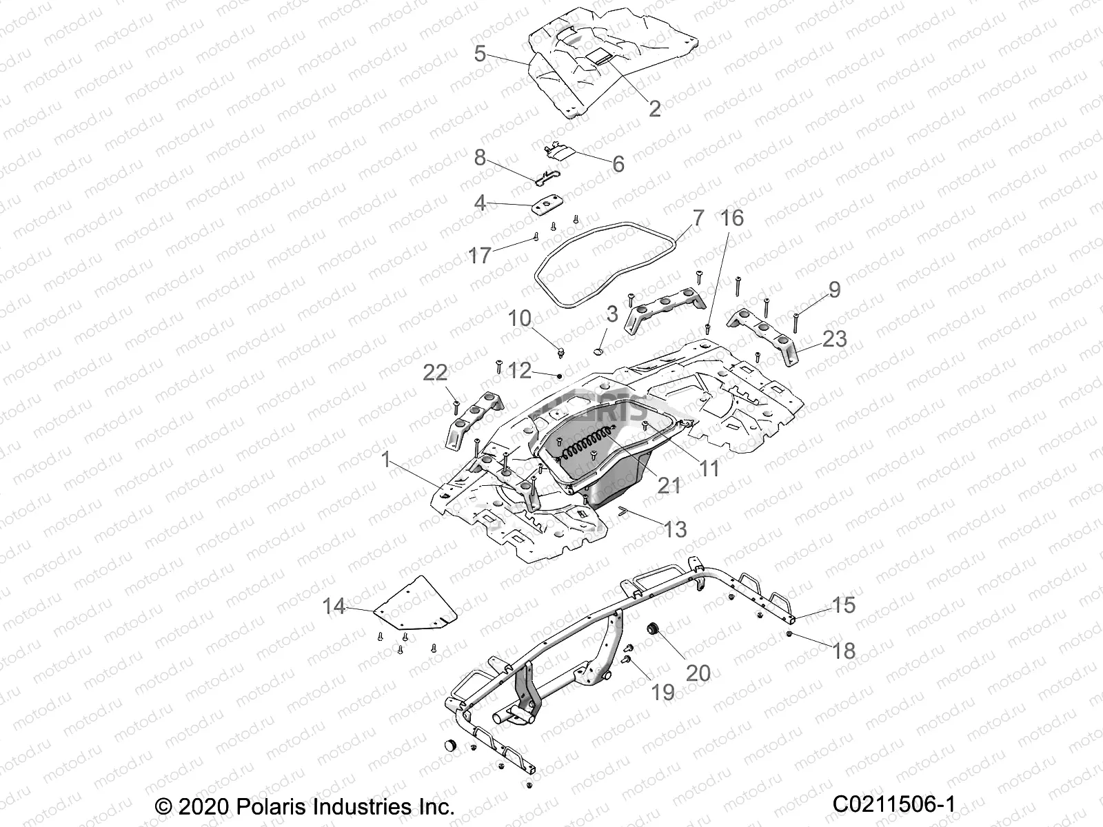 BODY | BODY, REAR RACK - A21SXV95AG/CAG (C0211506-1)