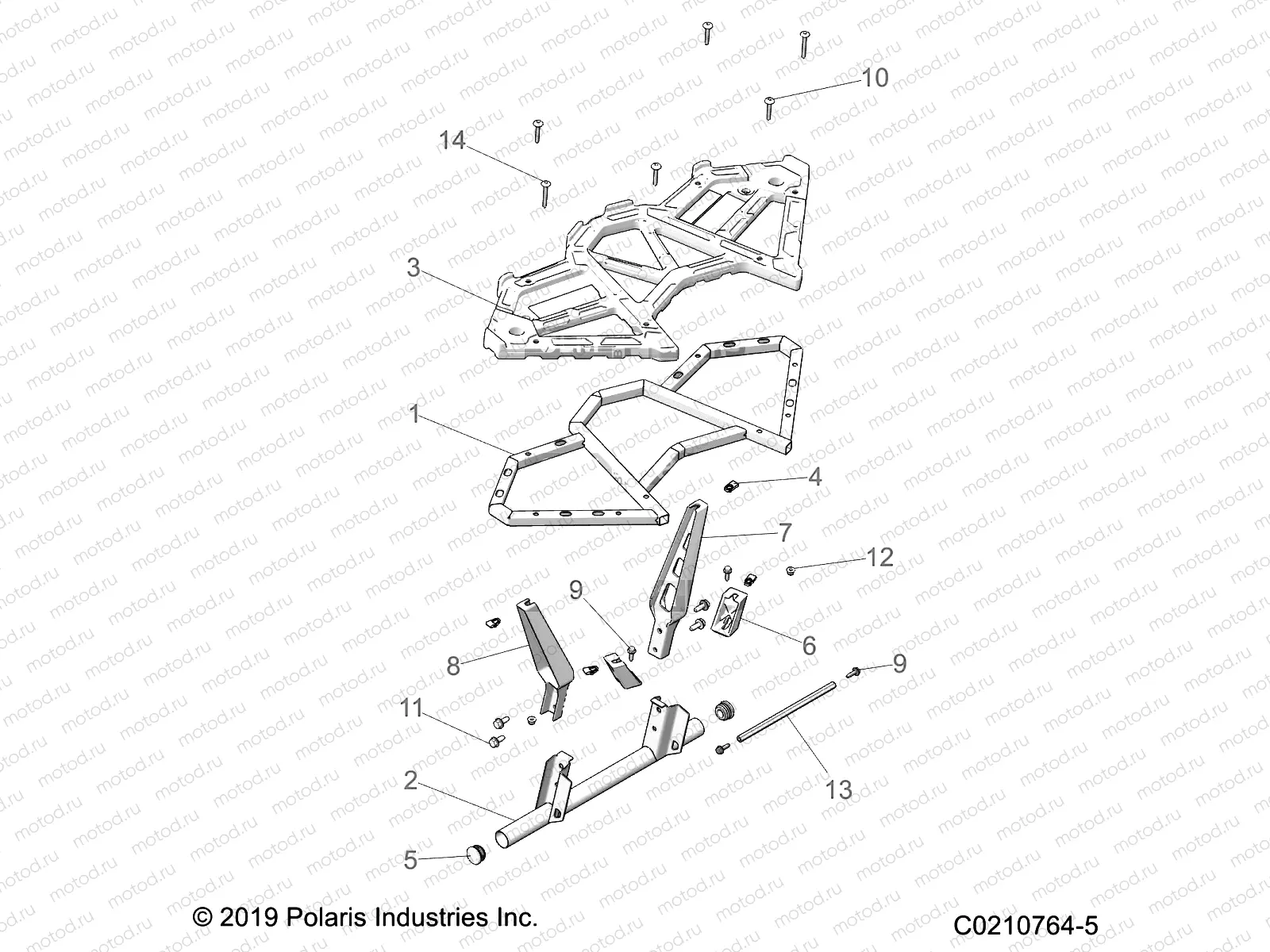 BODY | BODY, REAR RACK - A22SVE95KK (C0210764-5)