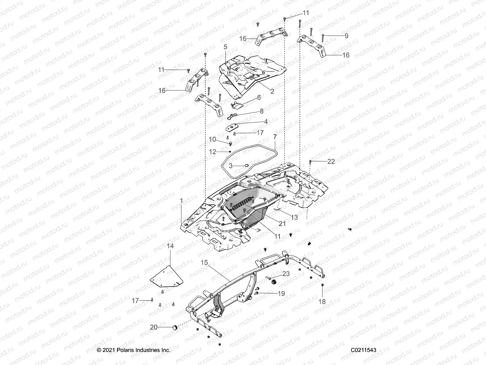 BODY | BODY, REAR RACK -  A23SXA85A6/A1/EA9/AG/AM (C0211543)
