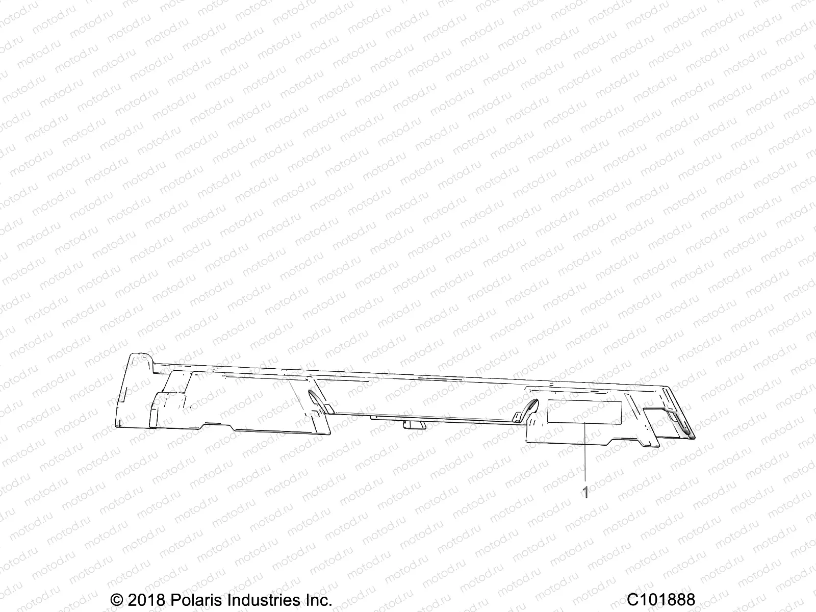 BODY | BODY, REAR RACK ADDITIONAL RED REFLECTOR - A19SAA50D5