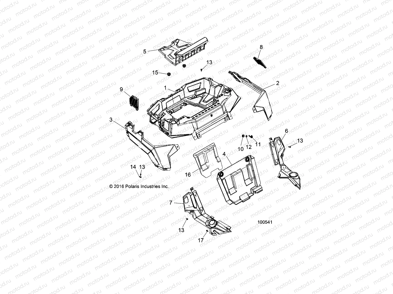 BODY | BODY, REAR RACK AND FENDERS - A19DAE57D5 (100541)