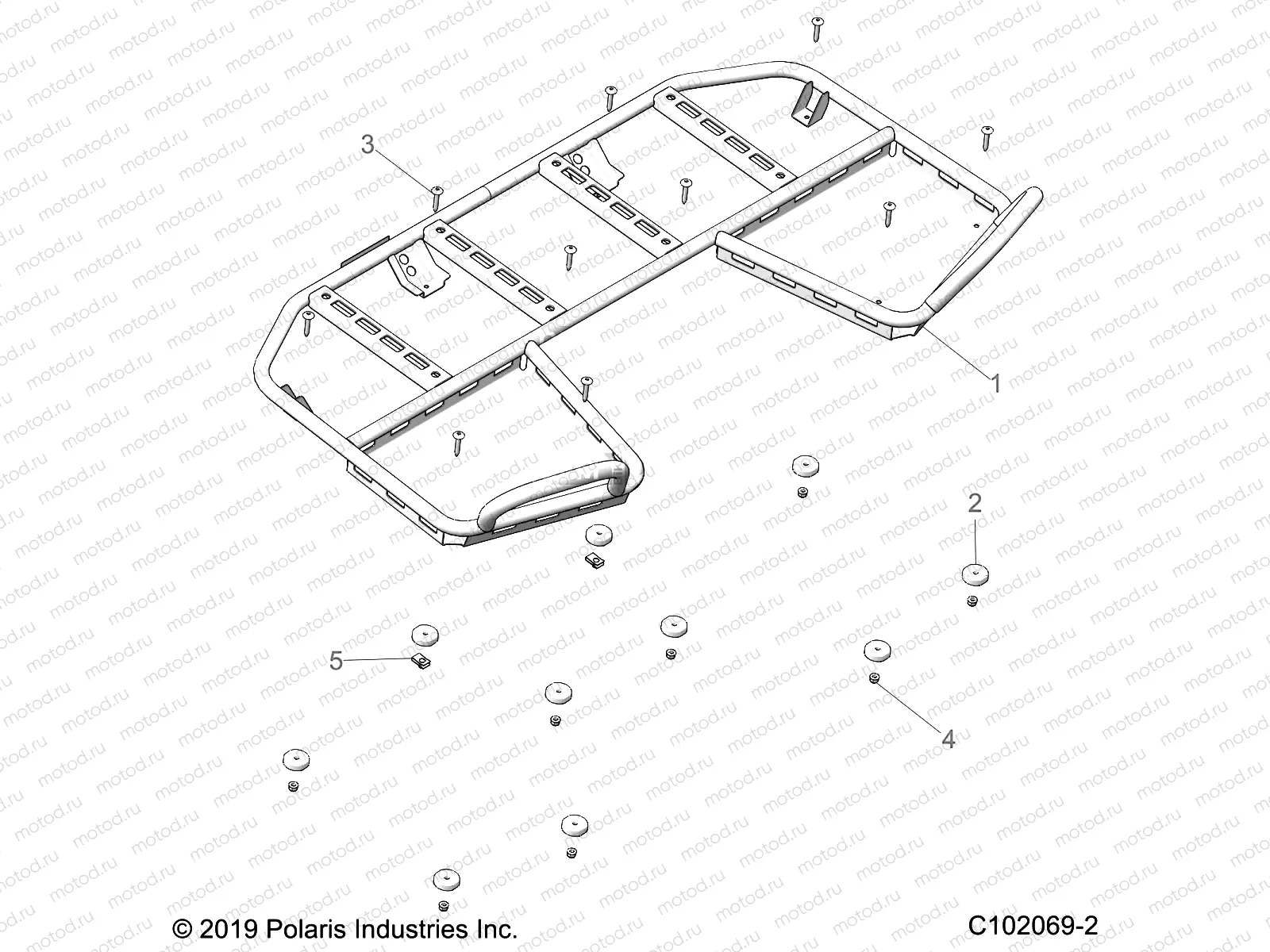 BODY | BODY, REAR RACK and HAND GRIPS - A19SEF57C2 (C102069-2)