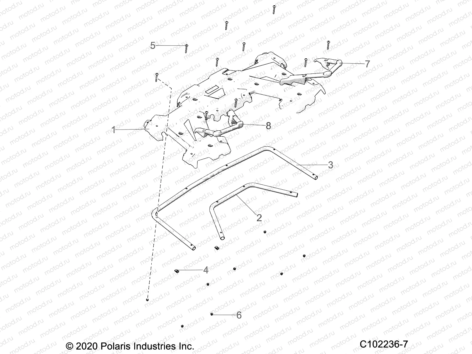 BODY | BODY, REAR RACK and HAND GRIPS - A21SDE57A4/B4 (C102236-7)