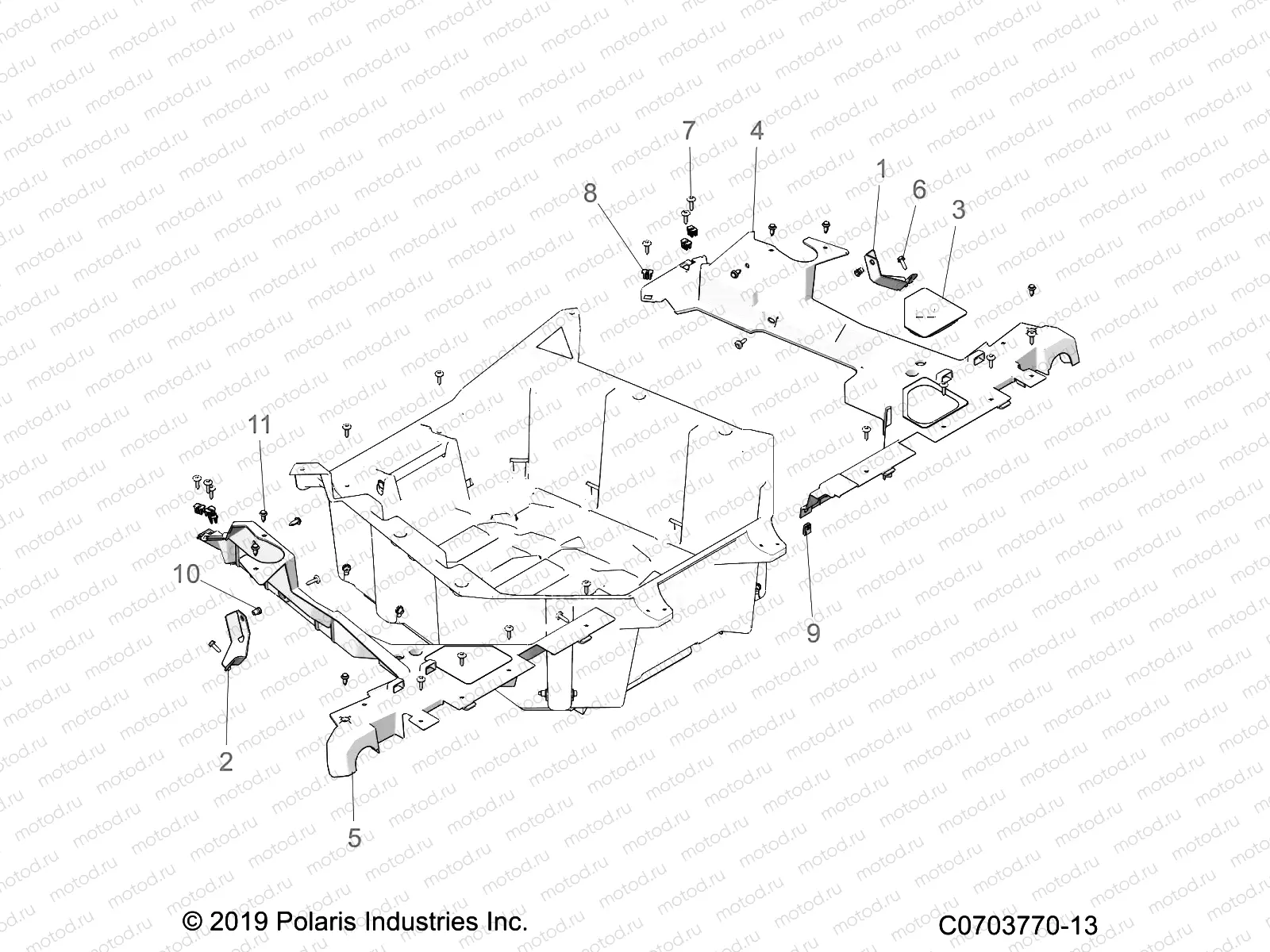 BODY | BODY, REAR RACK, MOUNTING - Z23GAE92A/92B (C0703770-13)