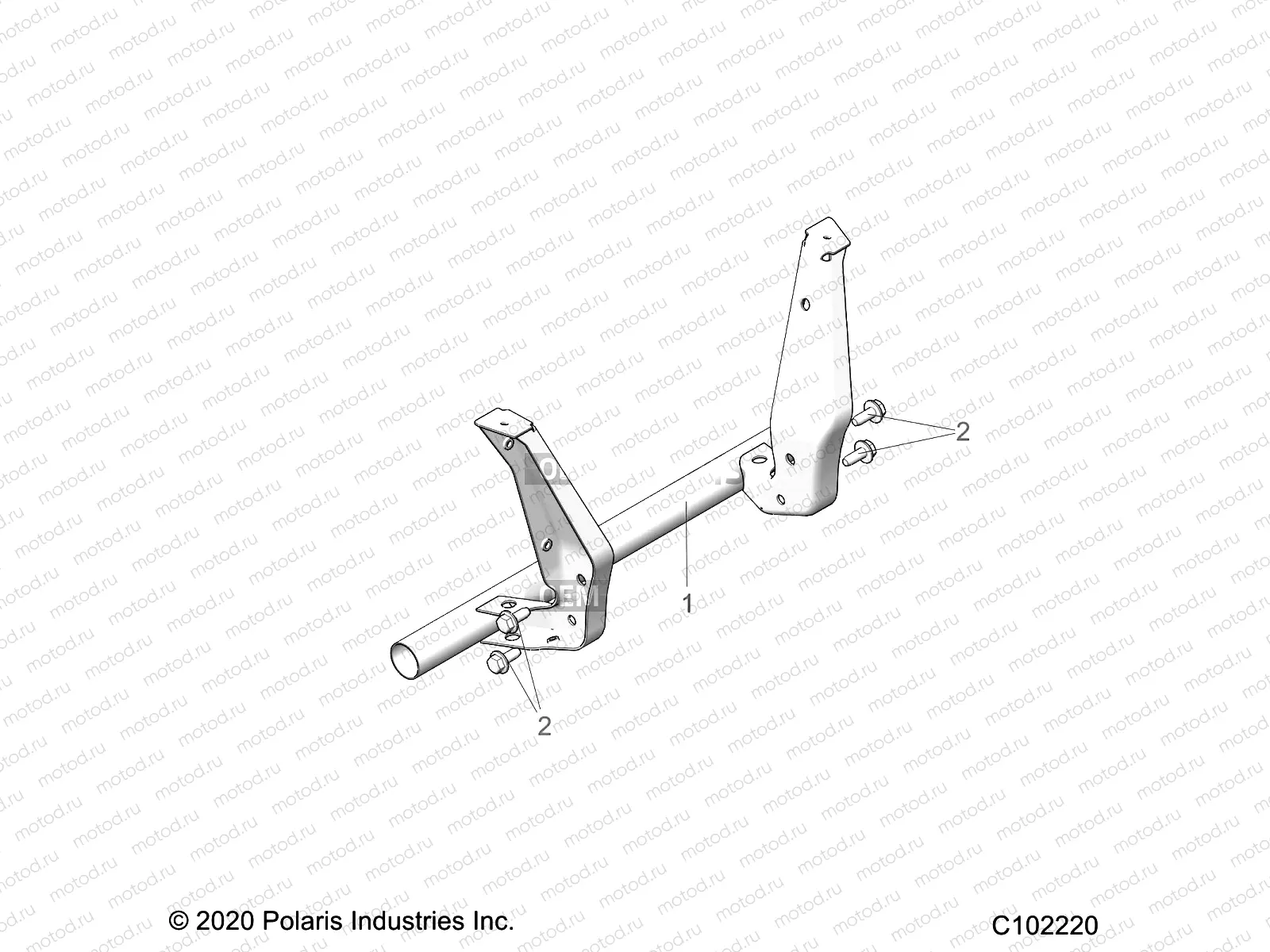 BODY | BODY, REAR RACK SUPPORT - A20SXN85A8/CA8 (C102220)