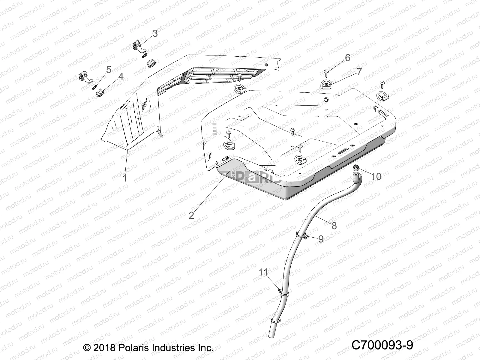 BODY | BODY, REAR RACK - Z20S1E99NG (C700093-9)