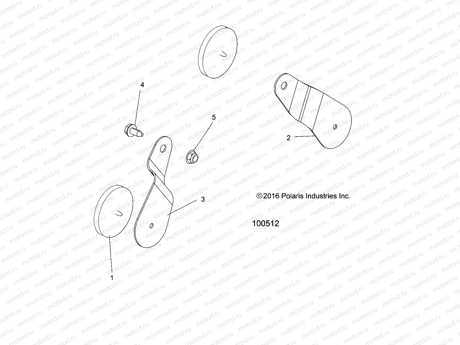 BODY | BODY, REAR REFLECTORS - A16SEC57CL (100512)