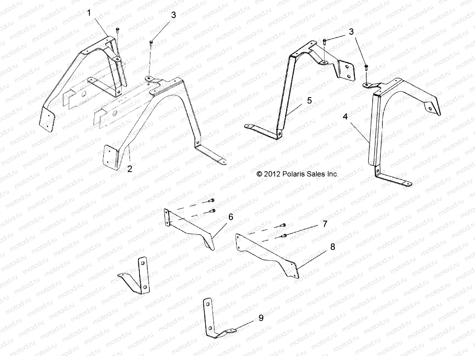 BODY | BODY, REAR SPAT MOUNTS - L13G2A/L13G4A/L13G6A (49GEMBODY13SPAT)