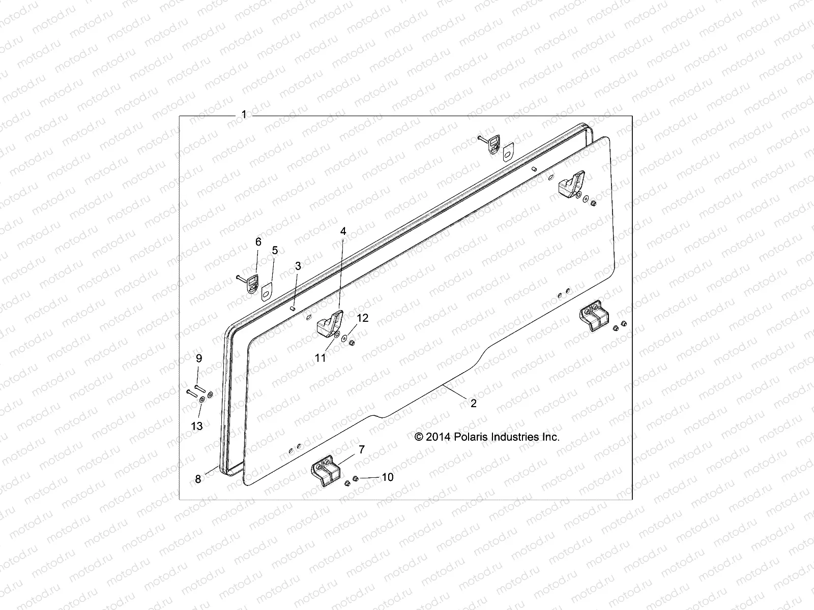 BODY | BODY, REAR WINDOW - R17RTU99AV/BV (49RGRWINDSHIELD15900XP)