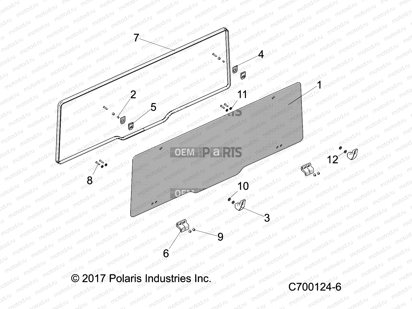 BODY | BODY, REAR WINDOW - R18RRU99AS/BS (C700124-6)