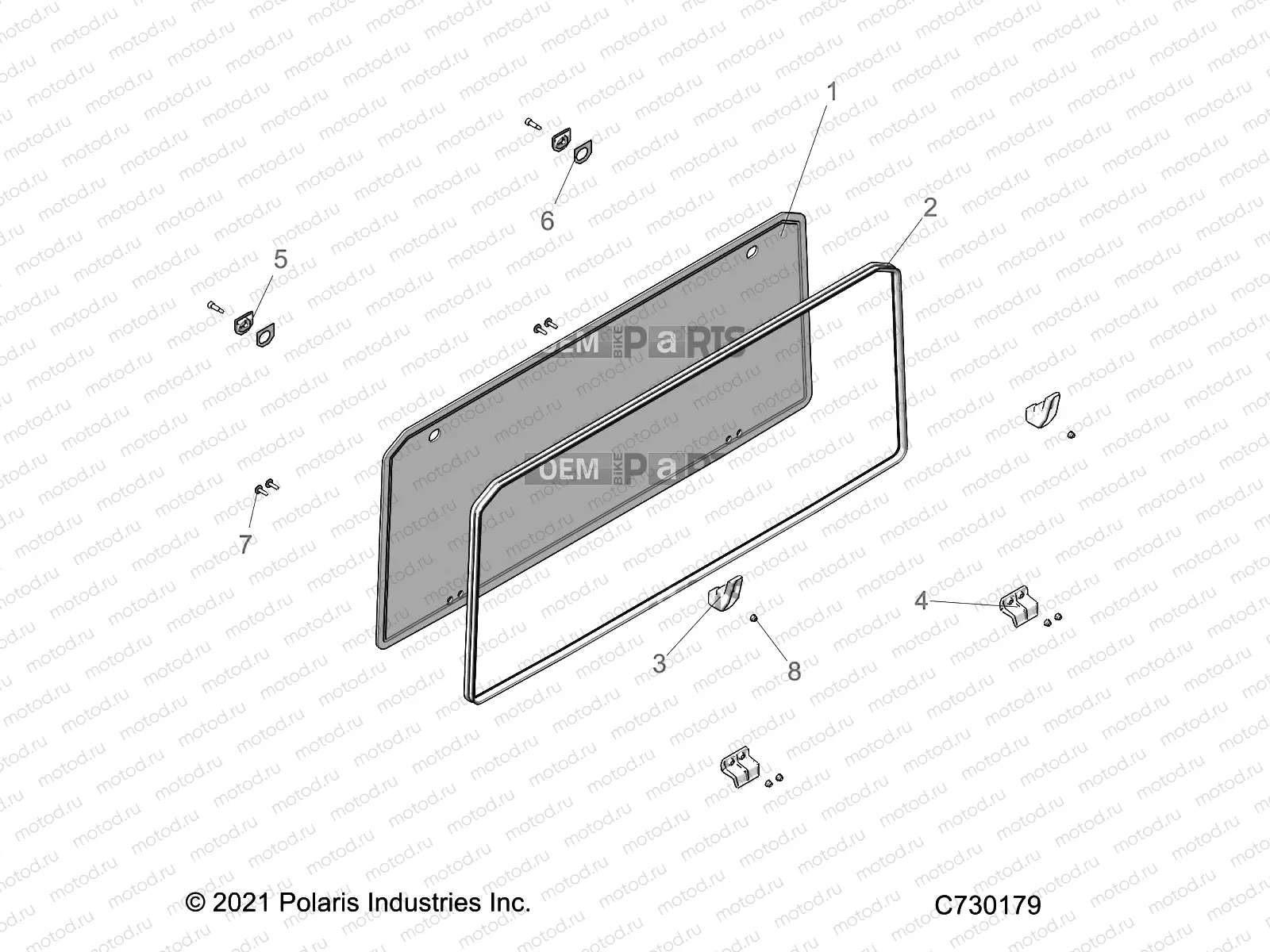 BODY | BODY, REAR WINDSHIELD - R22M4U57B5 (C730179)