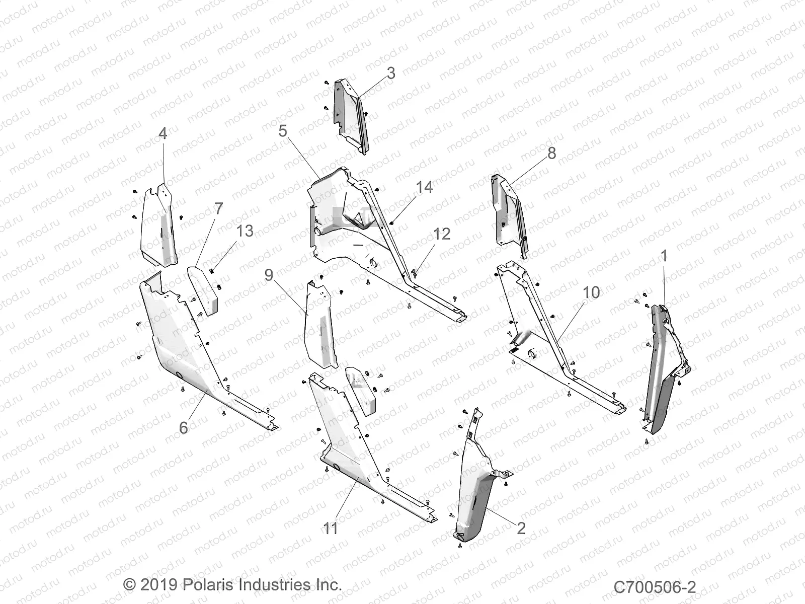 BODY | BODY, ROCKER PANELS - D21BEPD4B4 (C700506-2)
