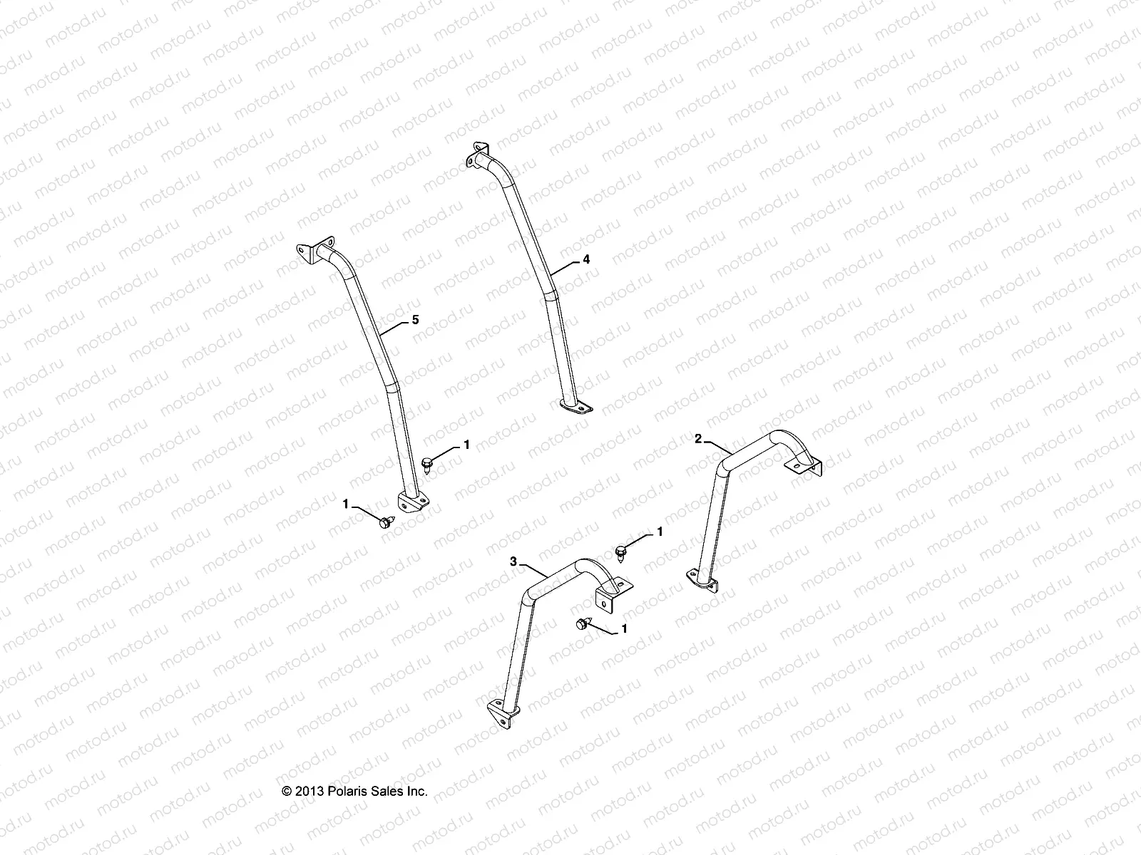 BODY | BODY, ROLLBAR and FOOTWELL TUBES - A14YN8EAJ/EAT (49MVROLLBAR14850WV)