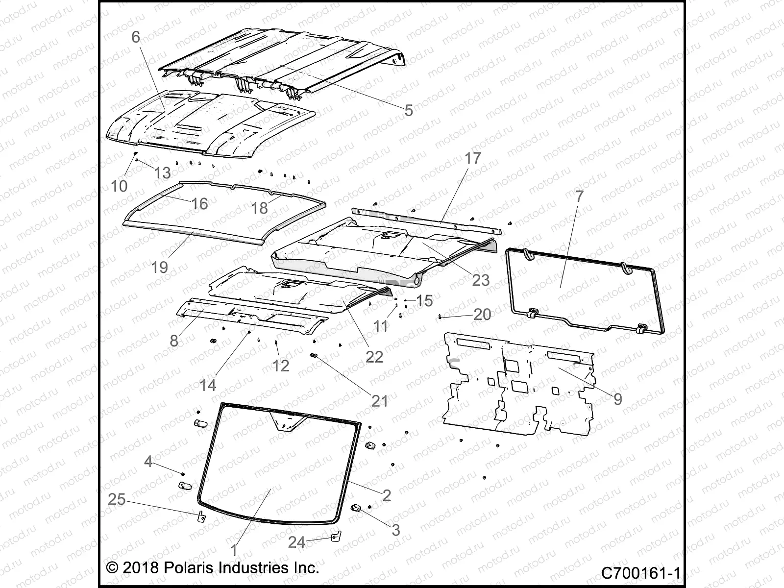 BODY | BODY, ROOF AND CAB - R19RSU99AS/BS (C700161-1)