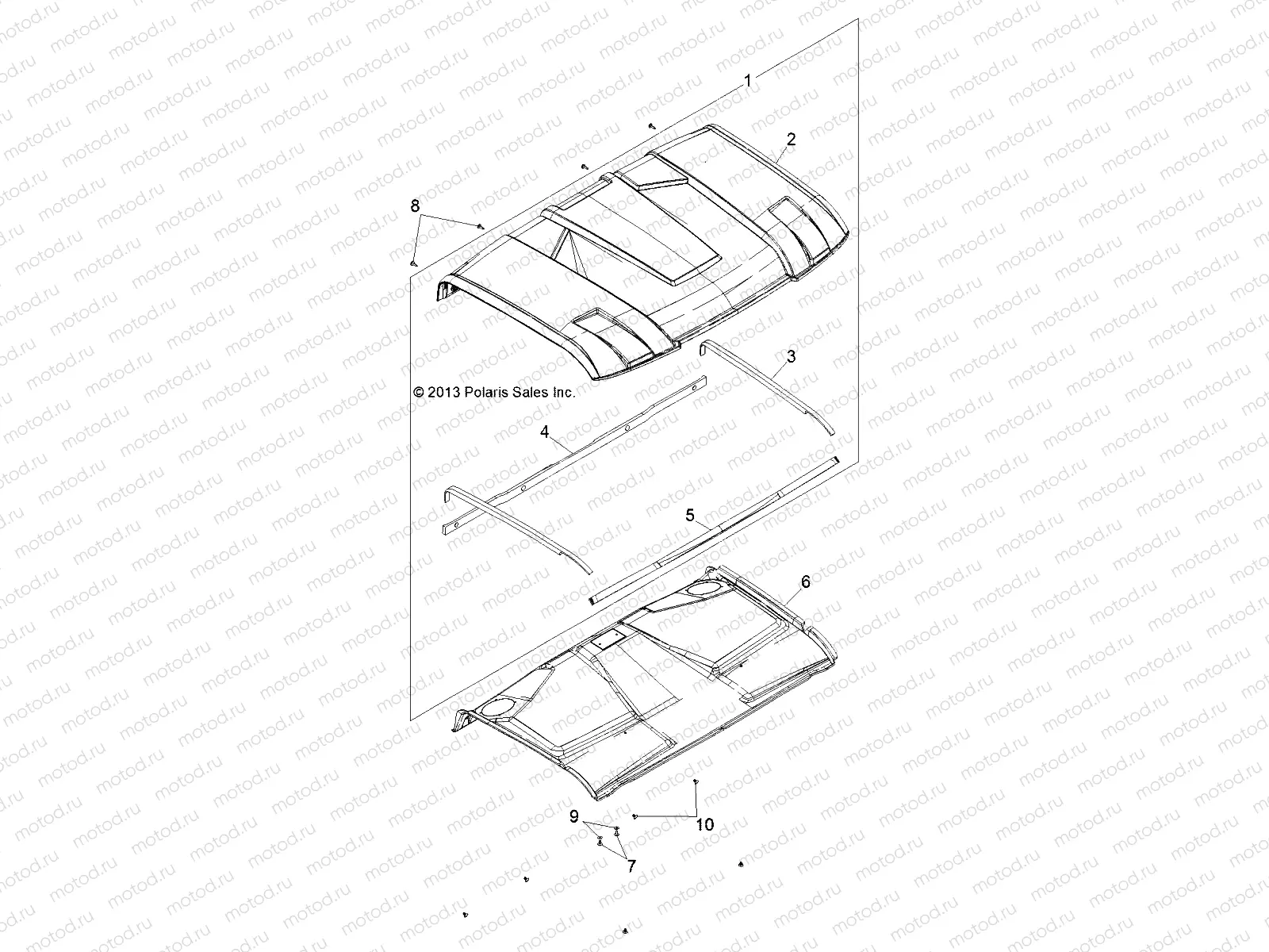 BODY | BODY, ROOF - D132M9JDJ (49BRUTUSROOF13)