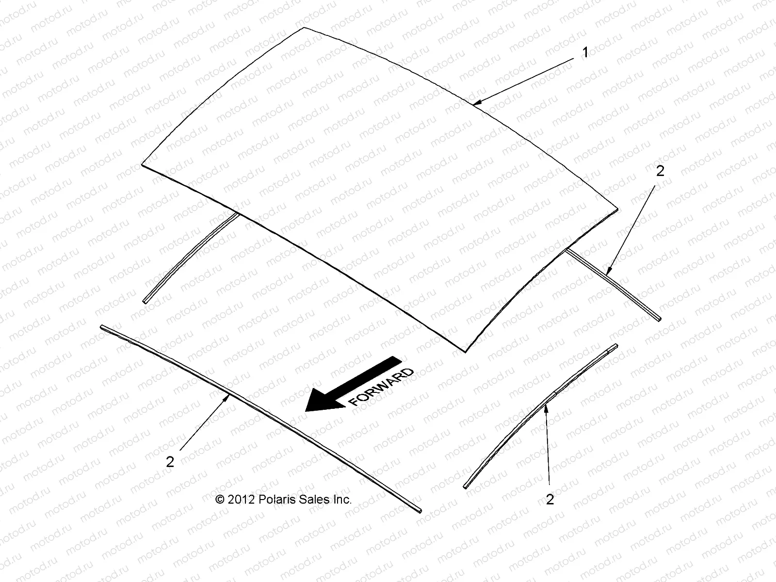 BODY | BODY, ROOF PANEL, 4 PASSENGER - e4 (49GEMBODY11ROOFPNL4)