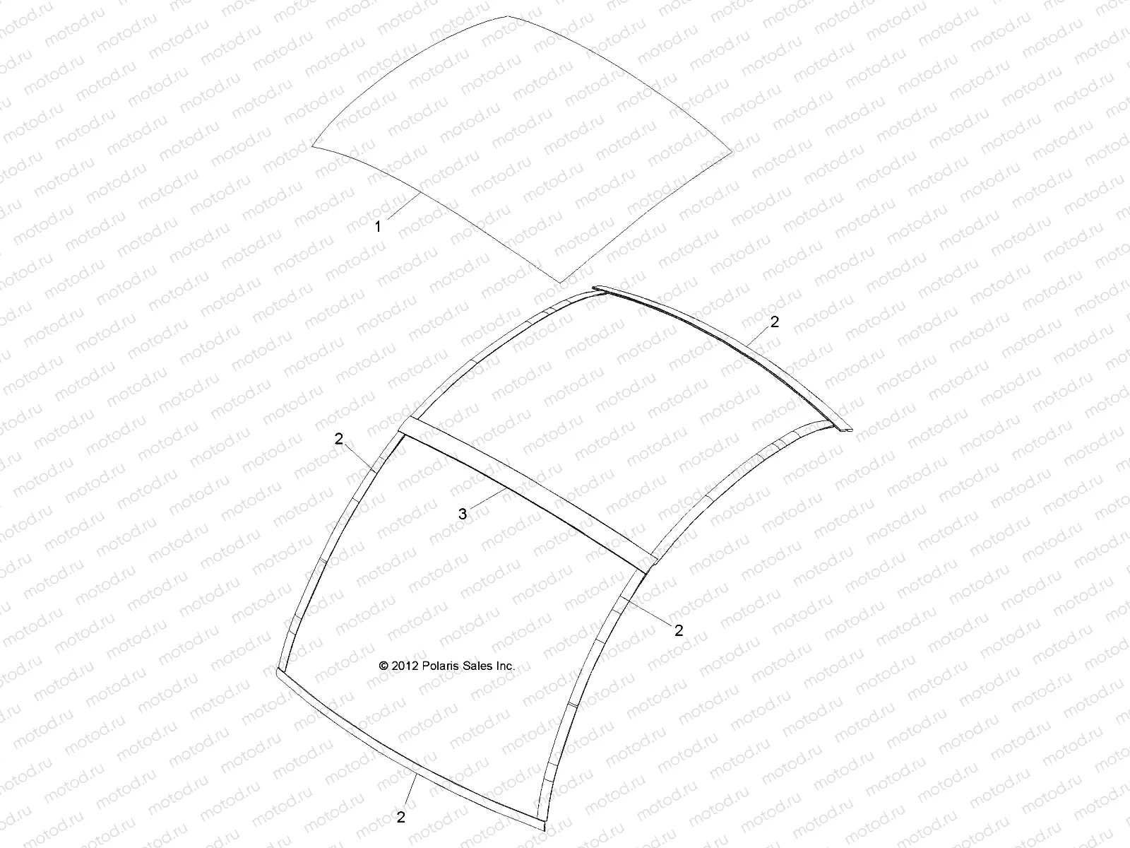 BODY | BODY, ROOF PANELS and TRIM - L13G2/4/6 ALL OPTIONS (49GEMBODY13ROOFPNL2)