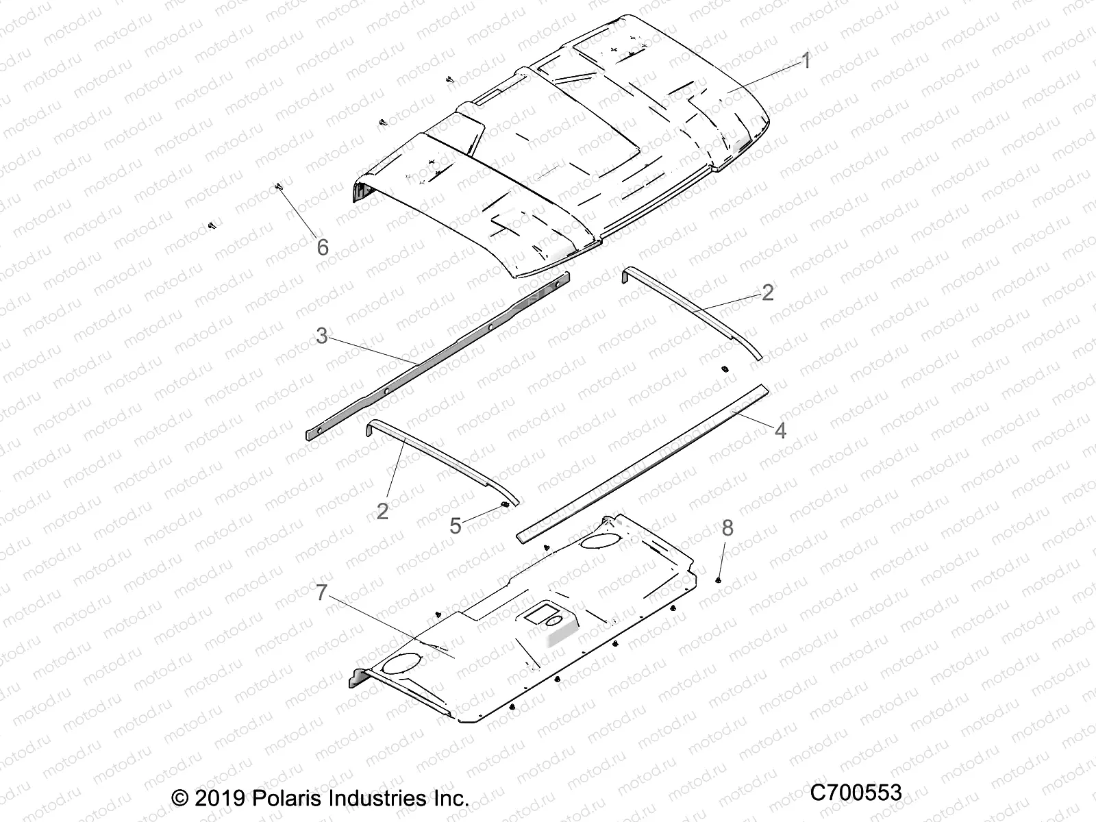 BODY | BODY, ROOF (PREM PREP AUDIO) - R19RRE99/A/B (C700553)