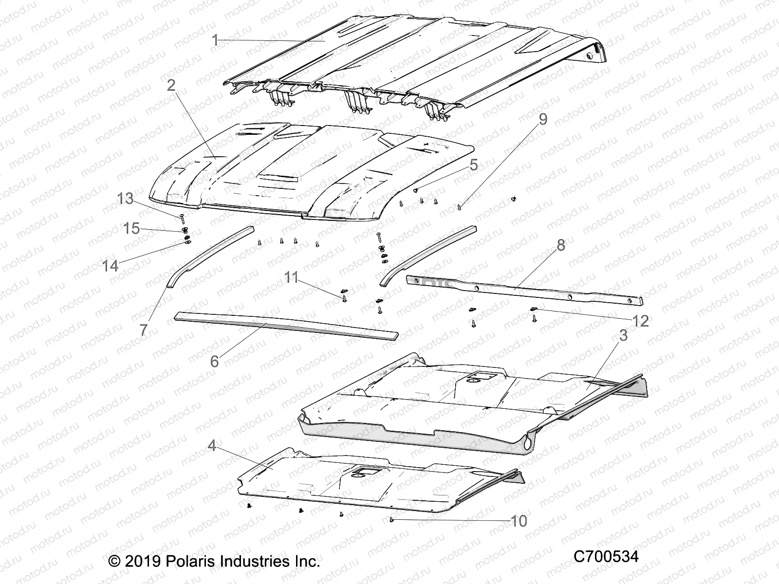 BODY | BODY, ROOF (PREM PREP AUDIO) - R19RSE99/A (C700534)