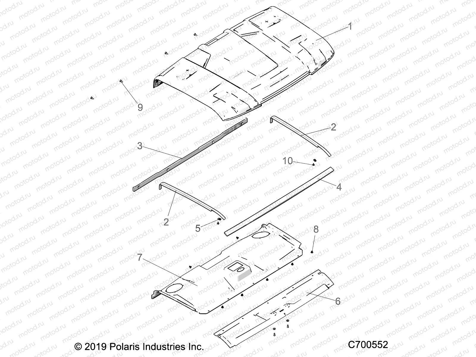 BODY | BODY, ROOF (PREM PREP) - R19RRE99/A/B (C700552)