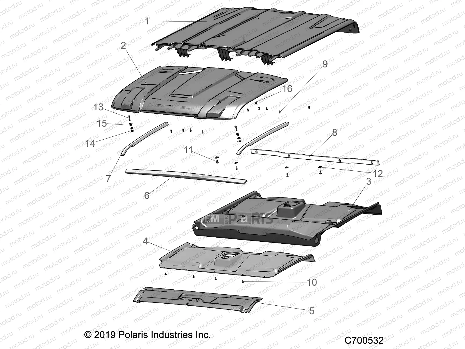 BODY | BODY, ROOF (PREM PREP) - R19RSE99/A (C700532)