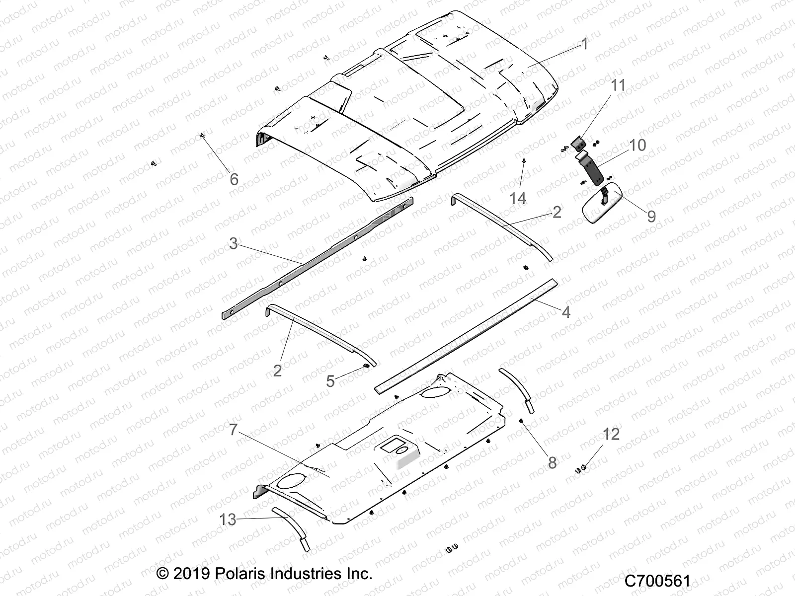 BODY | BODY, ROOF (PREP AUDIO) - R19RRU99/A/B (C700561)