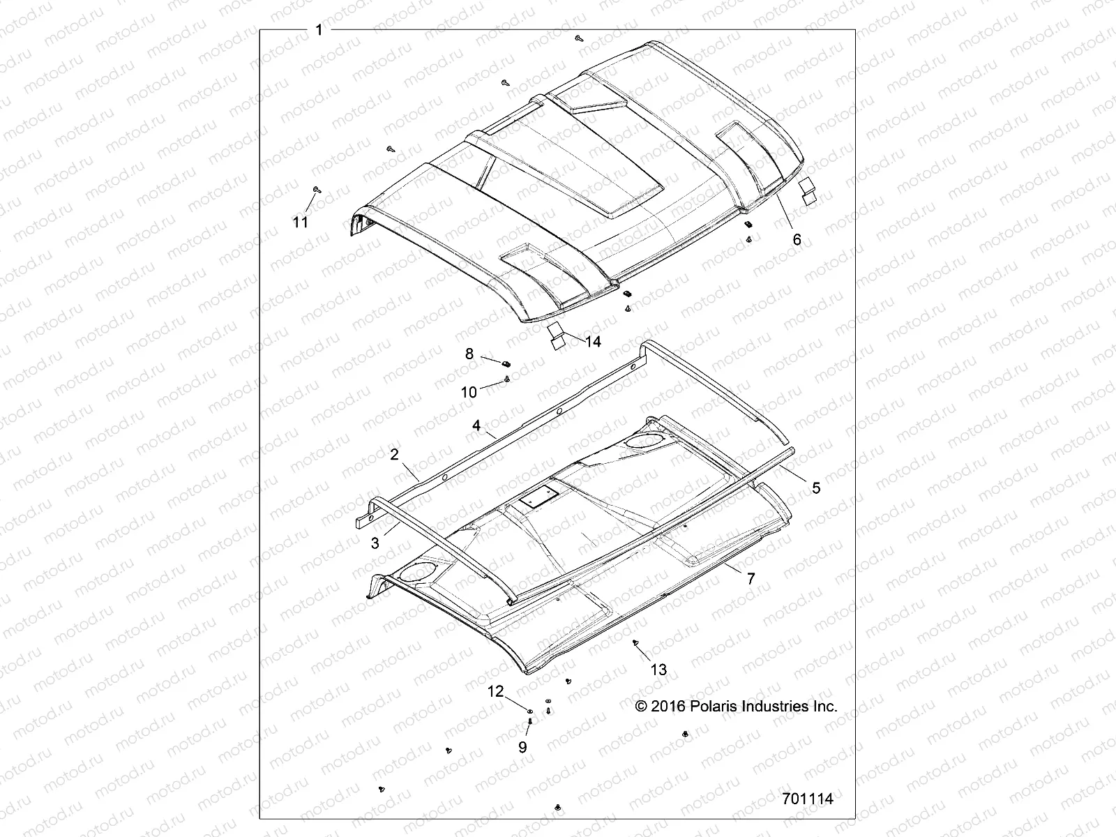 BODY | BODY, ROOF - R17RTU99AV/BV/AT/BT (701114)