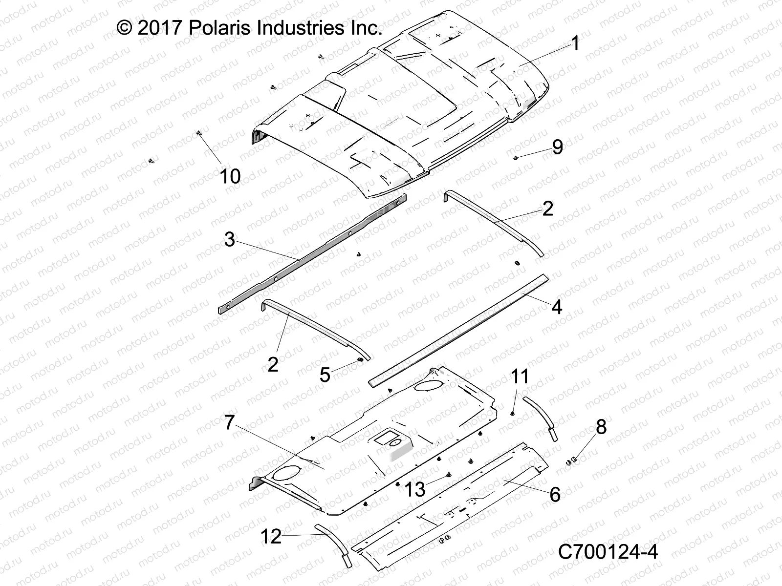 BODY | BODY, ROOF - R19RRU99A9/AD/AJ/AP/B9/BD/BJ/BP (C700124-4)