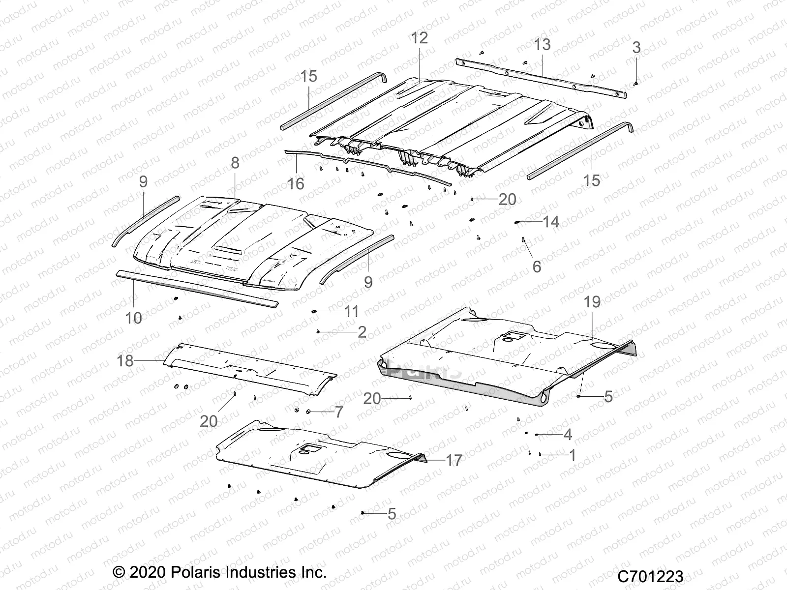 BODY | BODY, ROOF - R21RSV99AC/BC (C701223)