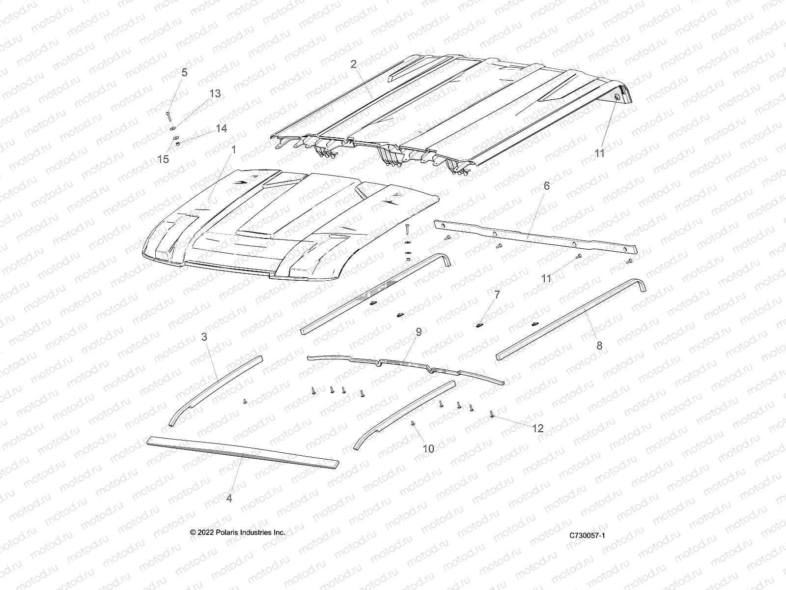 BODY | BODY, ROOF - R22RSF99AK (C730057-1)