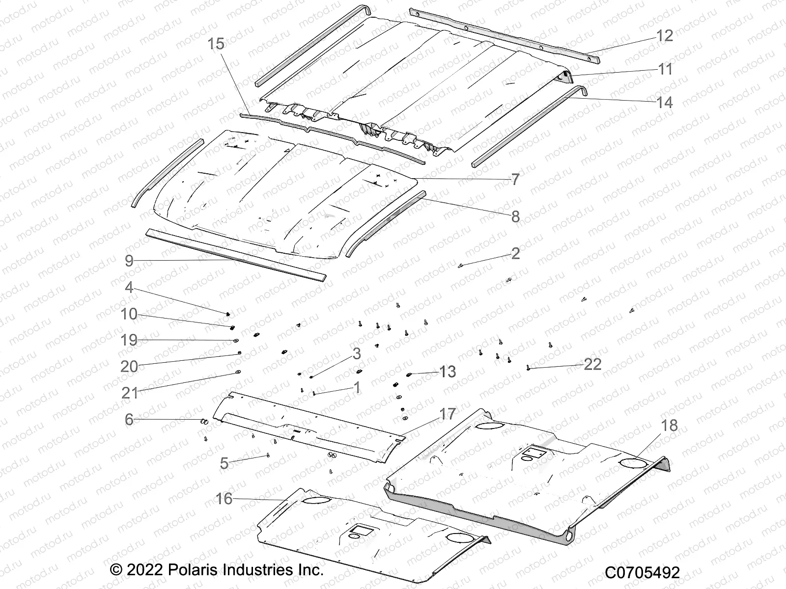 BODY | BODY, ROOF - R23RSY99A9/AJ/AK/AX/B9/BJ/BK/BX (C0705492)