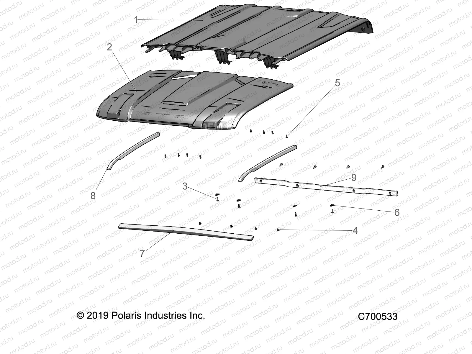 BODY | BODY, ROOF (SPORT) - R19RSE99/A (C700533)