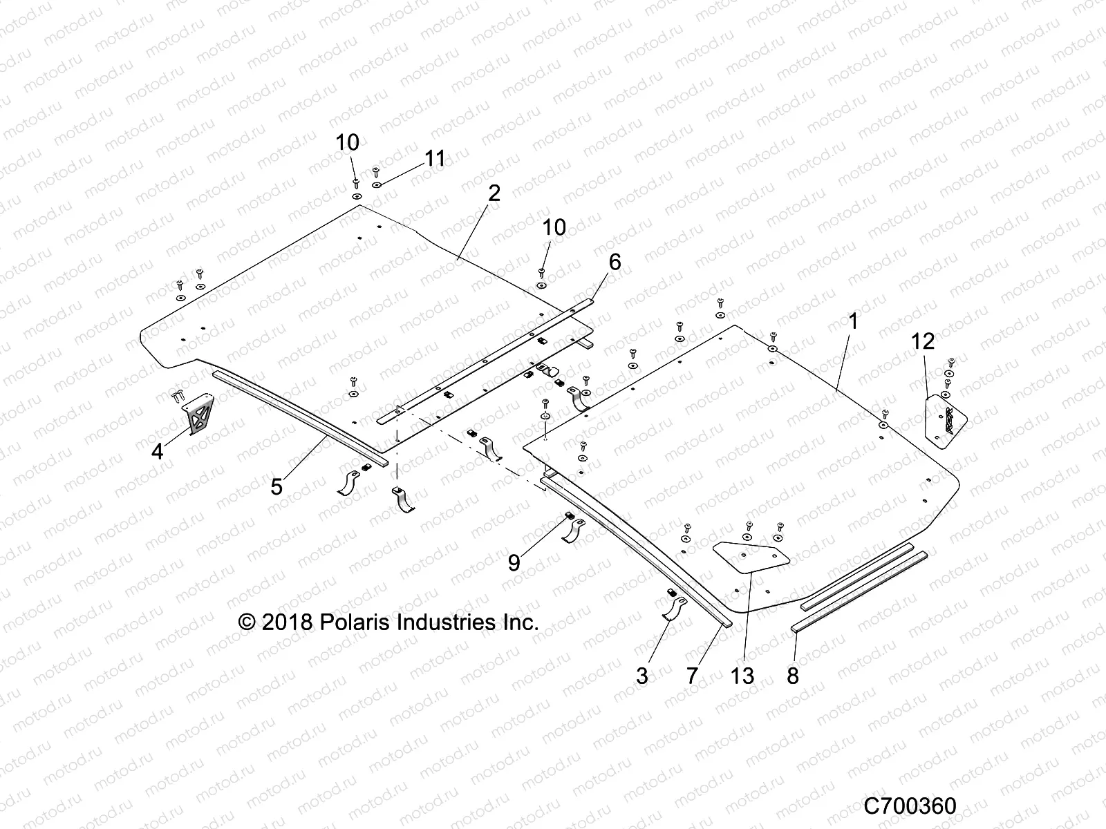 BODY | BODY, ROOF - Z19VPL92AK/BK/AR/BR/AM/BM (C700360)