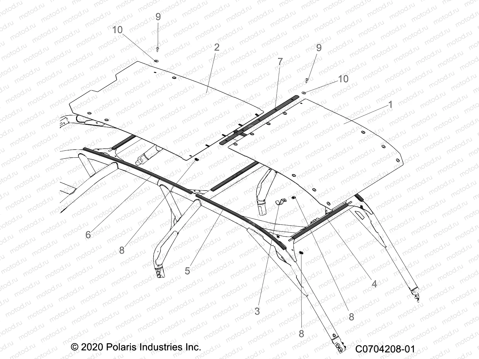 BODY | BODY, ROOF - Z23RMD2KAK/AJ/BK/BJ (C0704208-01)