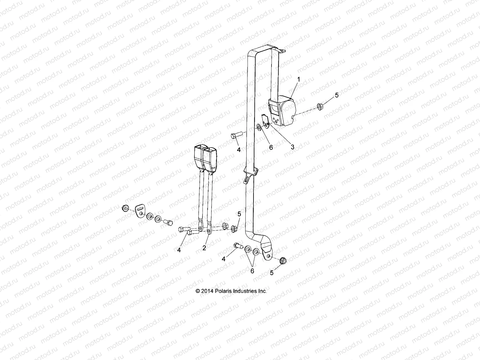 BODY | BODY, SAFETY RESTRAINT BENCH, EURO - L15G2AGAEA/2D/2L/2S/4S ALL OPTIONS (49GEMBODY15BNCHEU)