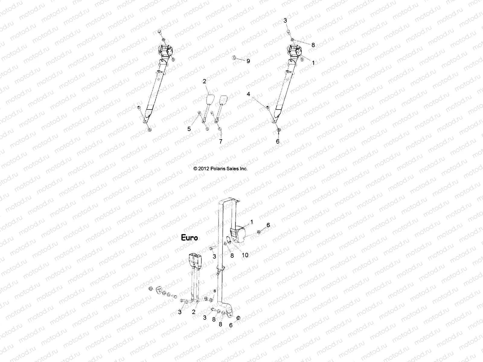 BODY | BODY, SAFETY RESTRAINT BENCH - L14G2/4/6 ALL OPTIONS (49GEMBODY13BENCH)