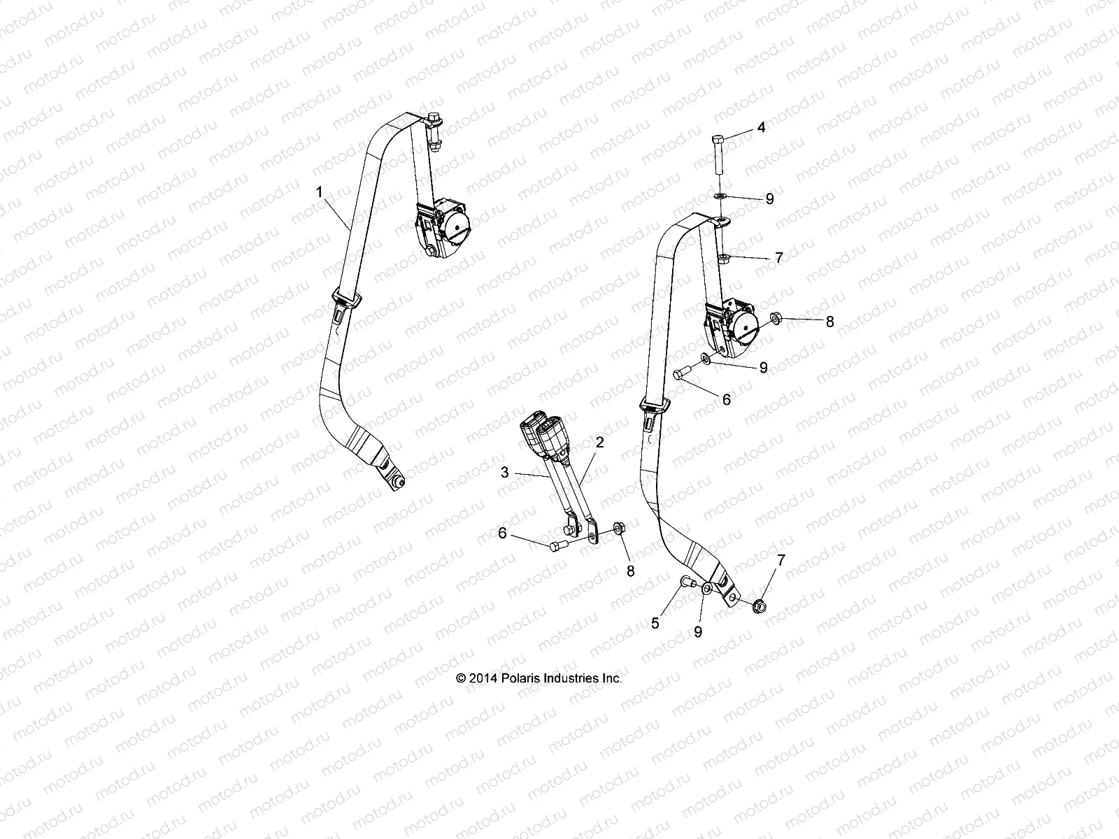 BODY | BODY, SAFETY RESTRAINT BENCH, US - L15G2AGALA/2D/2L/2S/4A/4S ALL OPTIONS (49GEMBODY15BNCHUS)