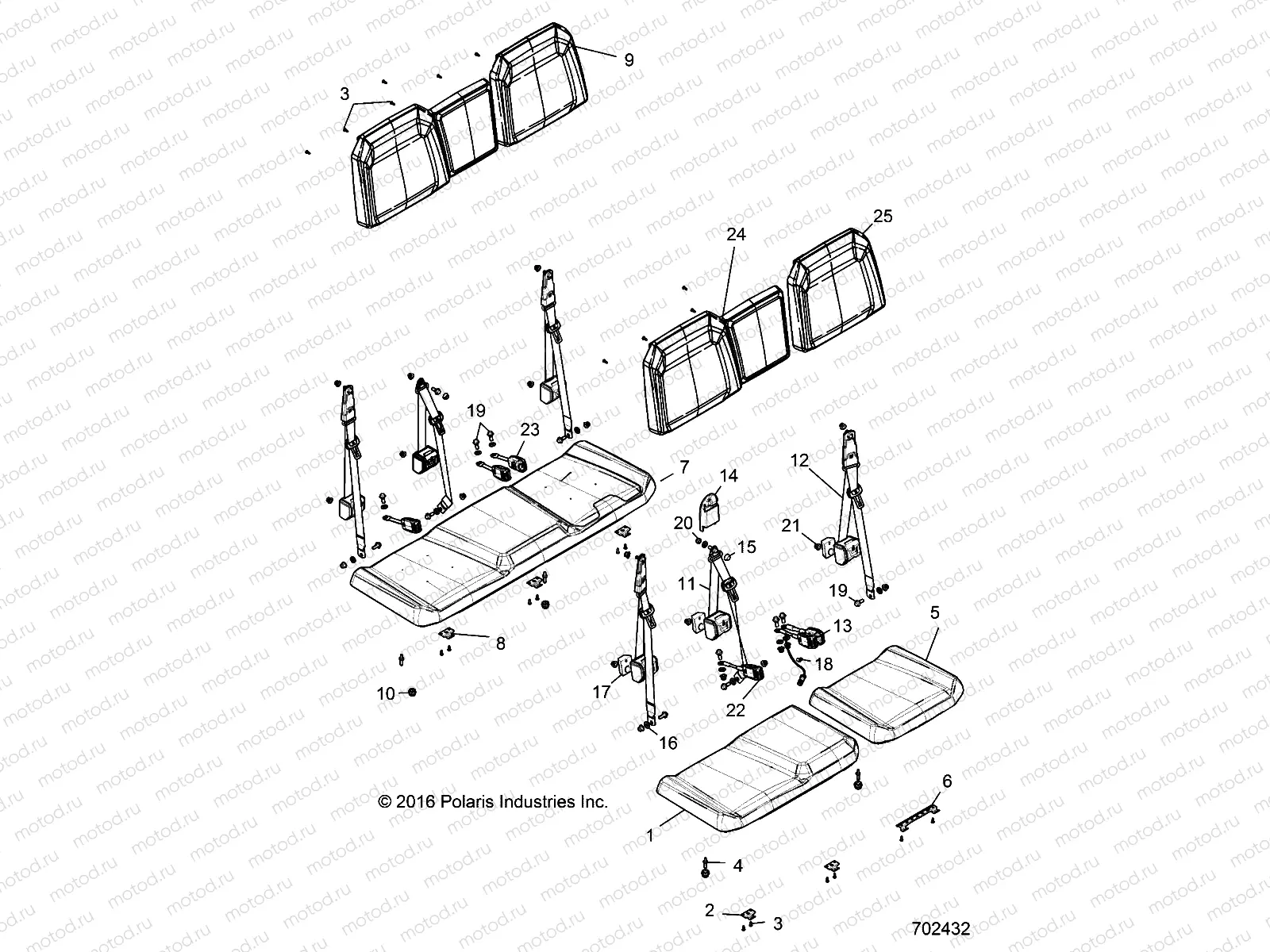 BODY | BODY, SEAT, 60/40 FULL BACK - R19RVA87A1/B1/EA9/AH/B9/BH (49RGRSEAT15CREW1)