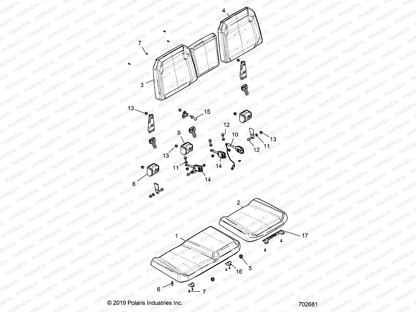 BODY | BODY, SEAT, 60/40 - R21TAU99AP/AG/BP/BG (702981)