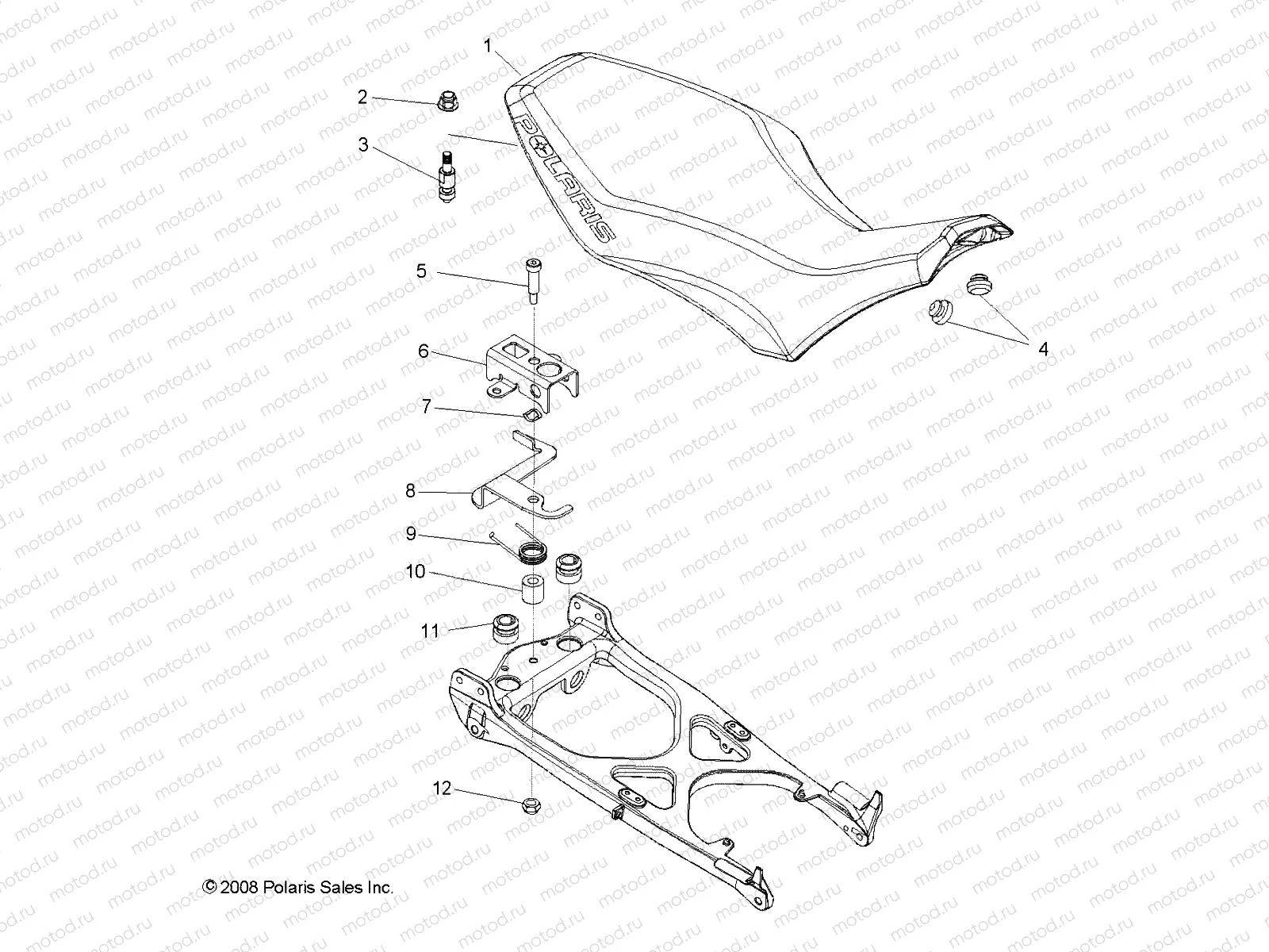 BODY | BODY, SEAT - A09GJ45AA (49ATVSEAT09OUT450)