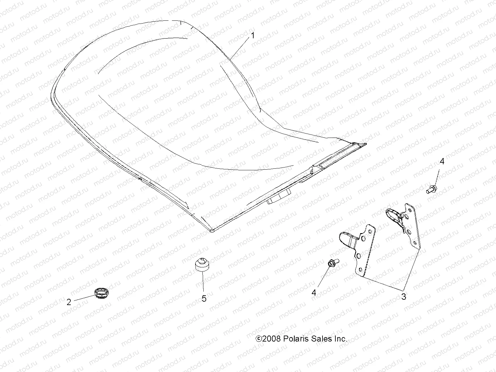 BODY | BODY, SEAT - A09ZN85/8X ALL OPTIONS (49ATVSEAT09SPXP550)