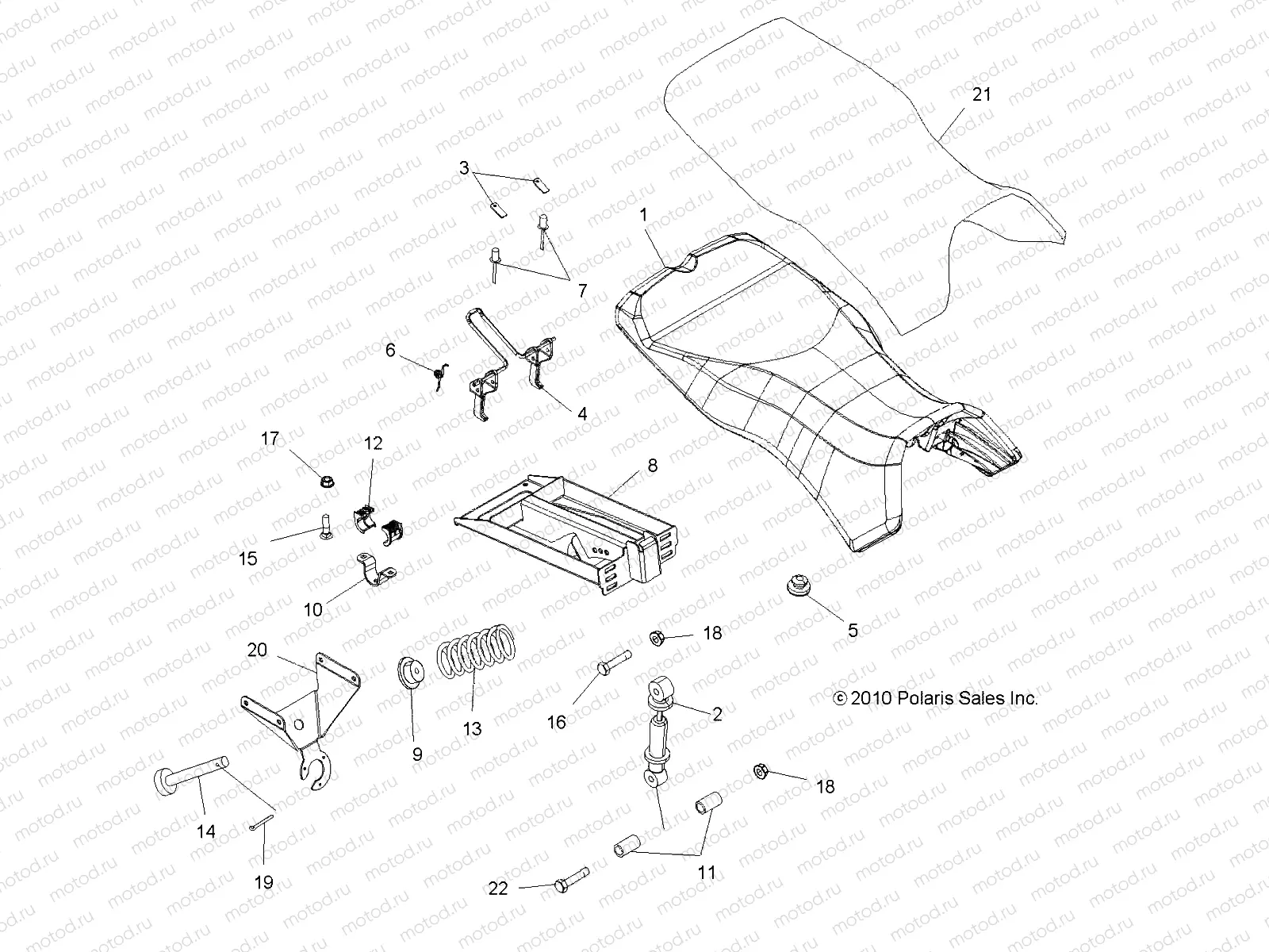 BODY | BODY, SEAT - A12MN50ET/EX (49ATVSEAT11SP500TR)