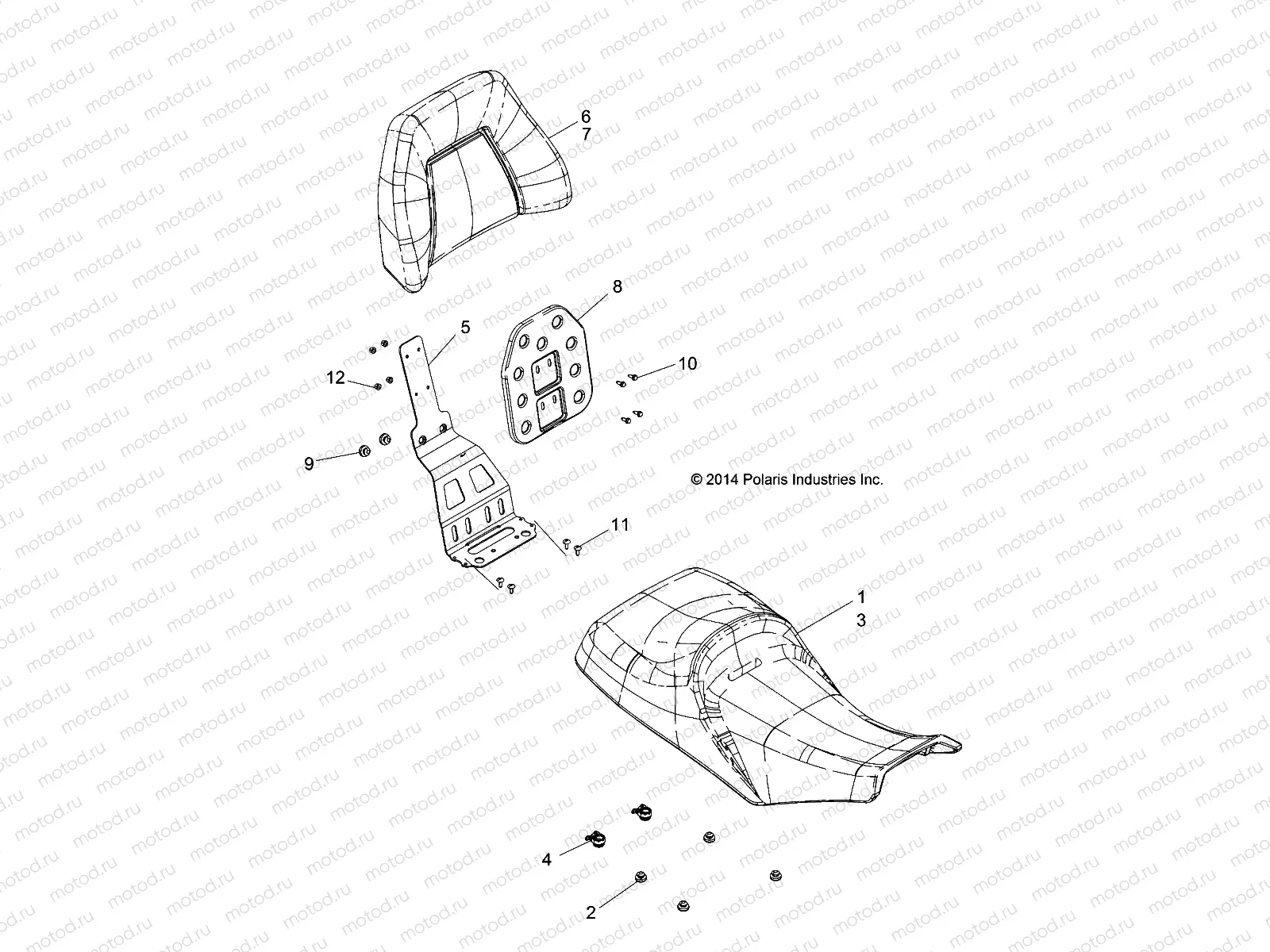 BODY | BODY, SEAT - A14DH57AA/AJ (49ATVSEAT14SP570TRG)