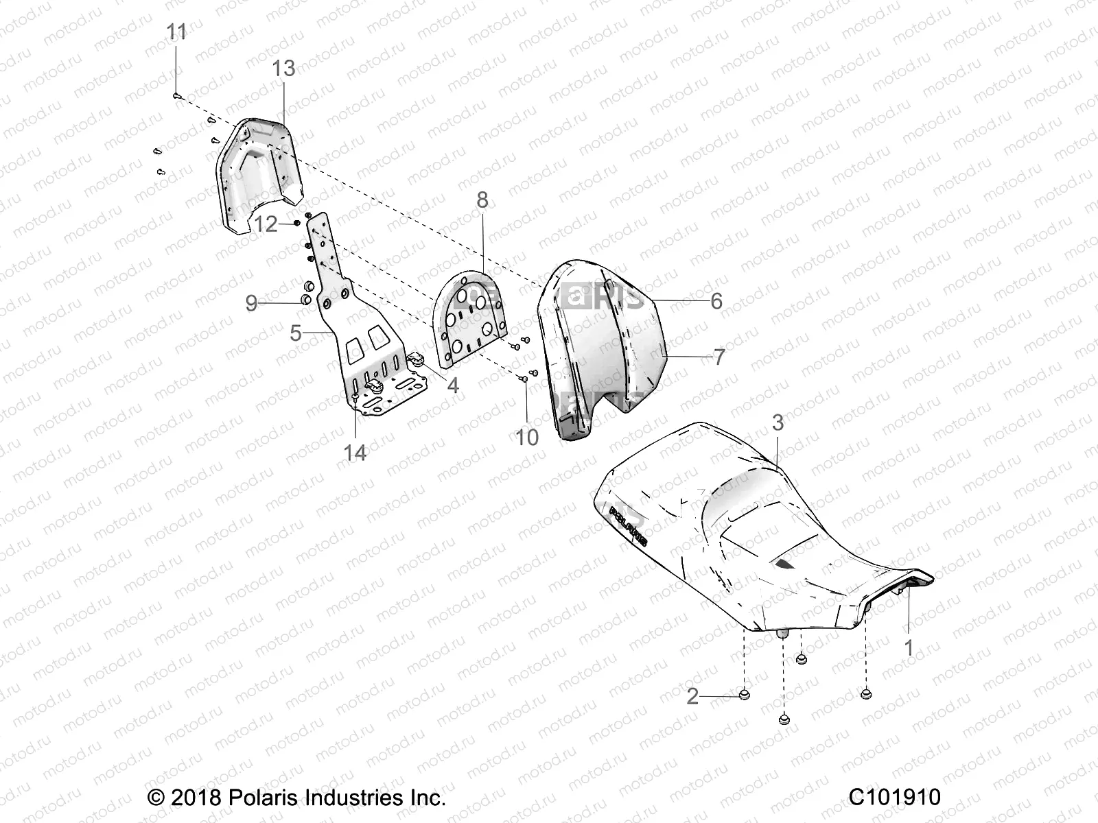 BODY | BODY, SEAT - A19SDE57F1/SDA57F1 (C101910)