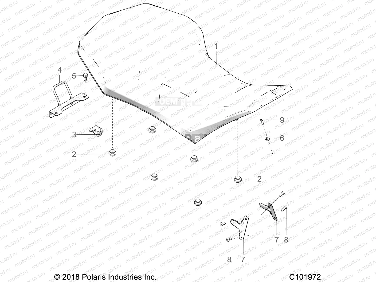 BODY | BODY, SEAT - A20SXA85A1/A7/CA1/CA7/E85A9/AF/AP/CA9/CAF/CAP/V85AP/CAP (C101972)
