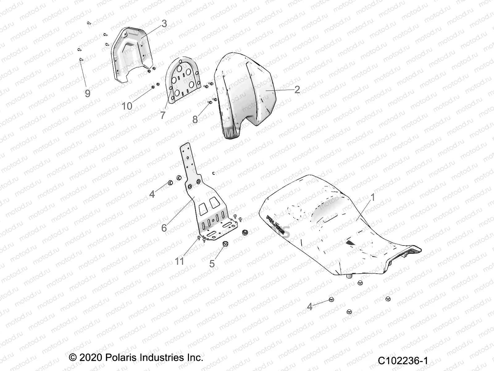 BODY | BODY, SEAT - A22SDS57C4 (C102236-1)