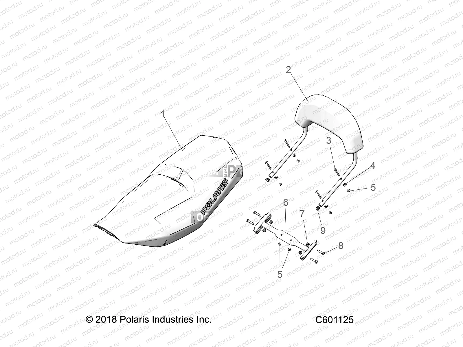 BODY | BODY, SEAT and BACKREST - S22CED5TSL/TSU (C601125)